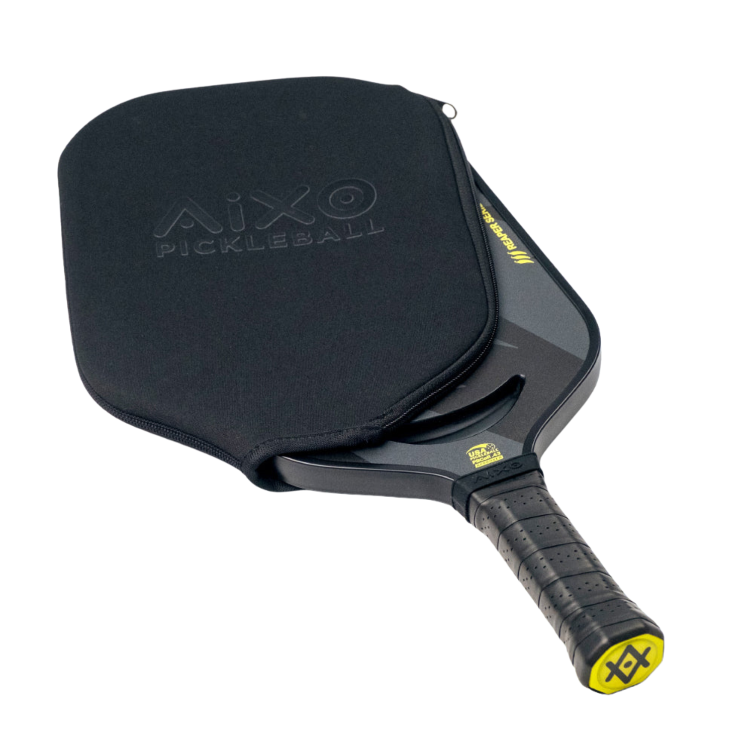 AIXO P14C Reaper Insane Bolt Pickleball Paddle | 18K Raw Carbon 14mm
