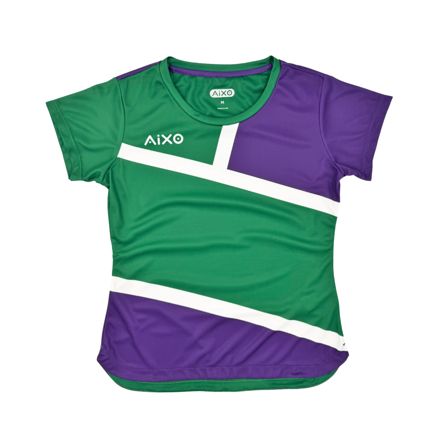 AIXO Court 3 Women's Performance T-Shirt - Green Recycled Polyester