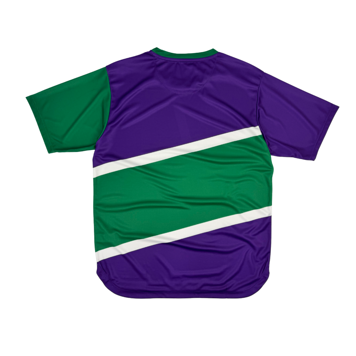 AIXO Court 3 Men's Performance T-Shirt – Green Geometric Print