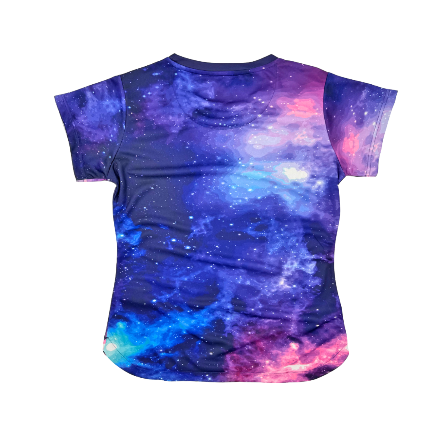 AIXO Spaceballs Women's Galaxy Performance T-Shirt - Purple Nebula