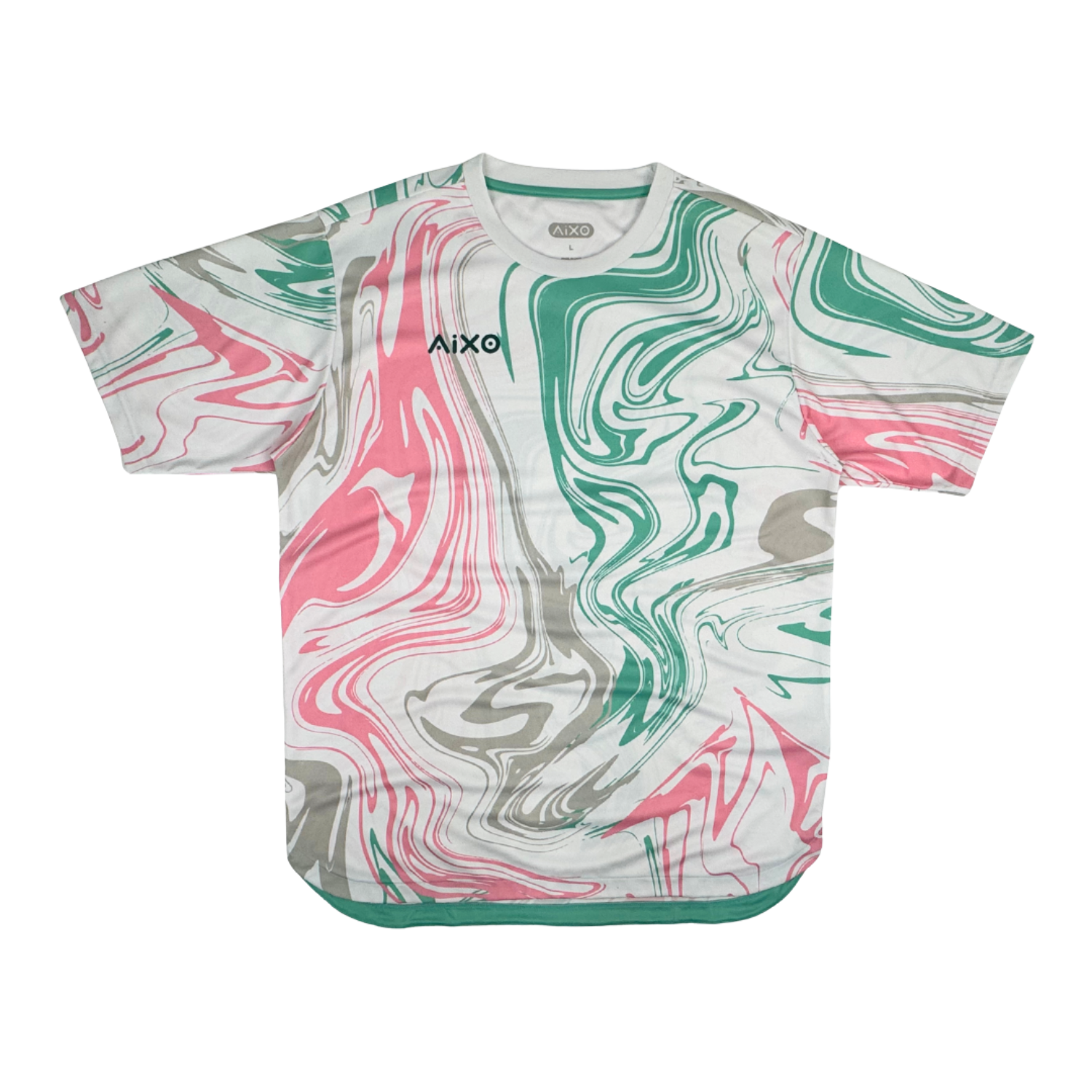 AIXO Chrome Lava Flow Men's Performance T-Shirt | Recycled Polyester