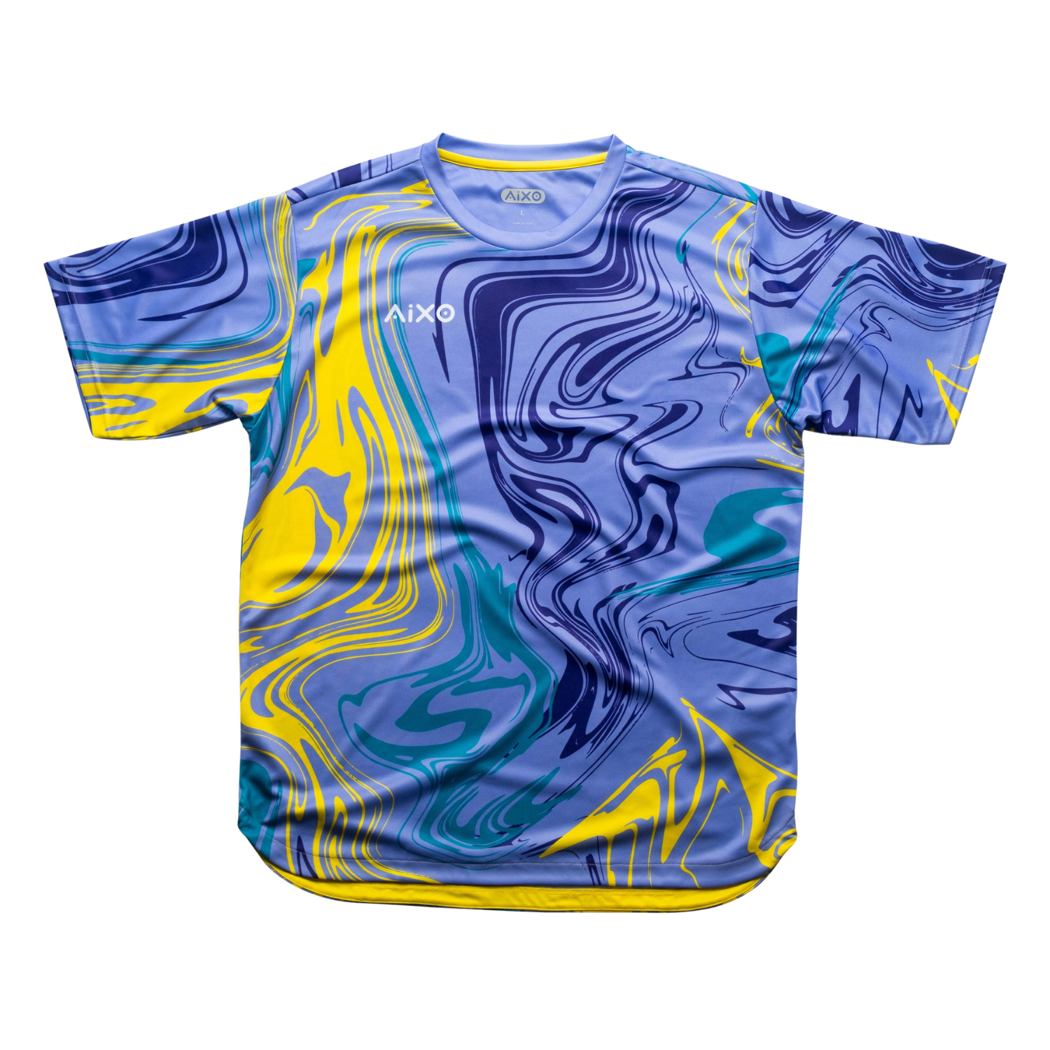 AIXO Chrome Men's Racket Sports T-Shirt | Lilac Recycled Polyester