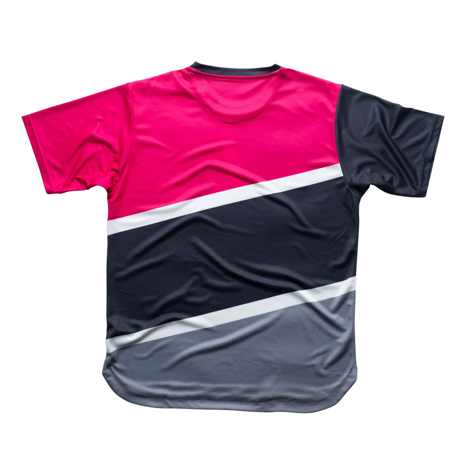 AIXO Court Men's Performance T-Shirt | Teal Geometric Recycled Poly