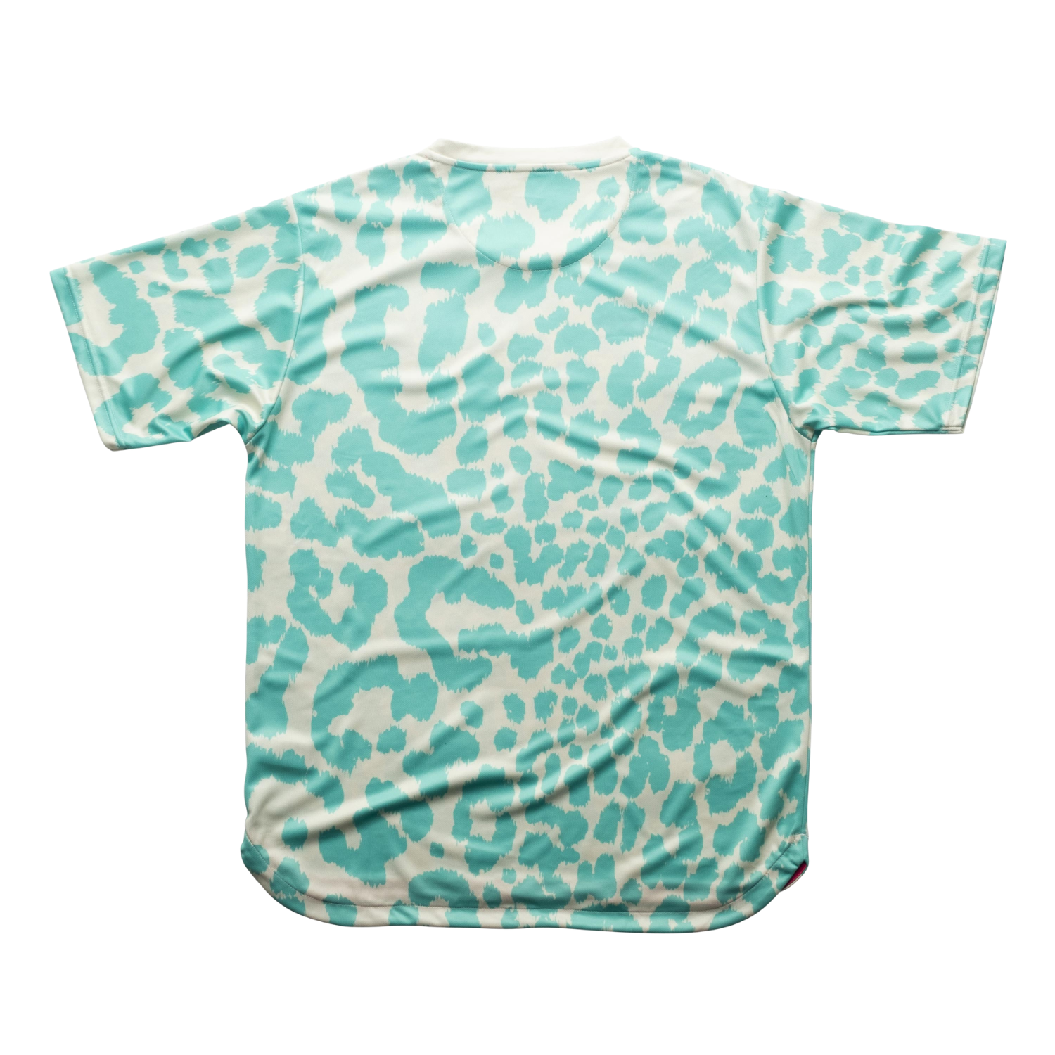 AIXO Leopard Men's Tennis T-Shirt | Ivory Recycled Performance Top