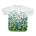 Aixo Pixel Men's Retro Gamer T-Shirt | White Recycled Polyester