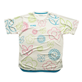 AIXO Men's Floral Tennis T-Shirt – Recycled Moisture-Wicking Ivory