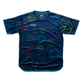 AIXO Spring Women's Floral Tennis T-Shirt – Recycled Navy Sport Top