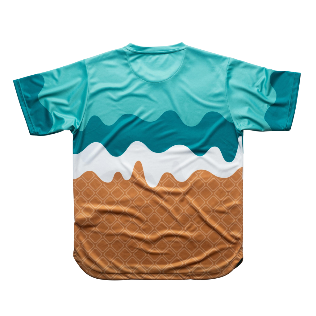 AIXO Sundae Men's Racket Sports T-Shirt | Mint Delight Recycled Polyester