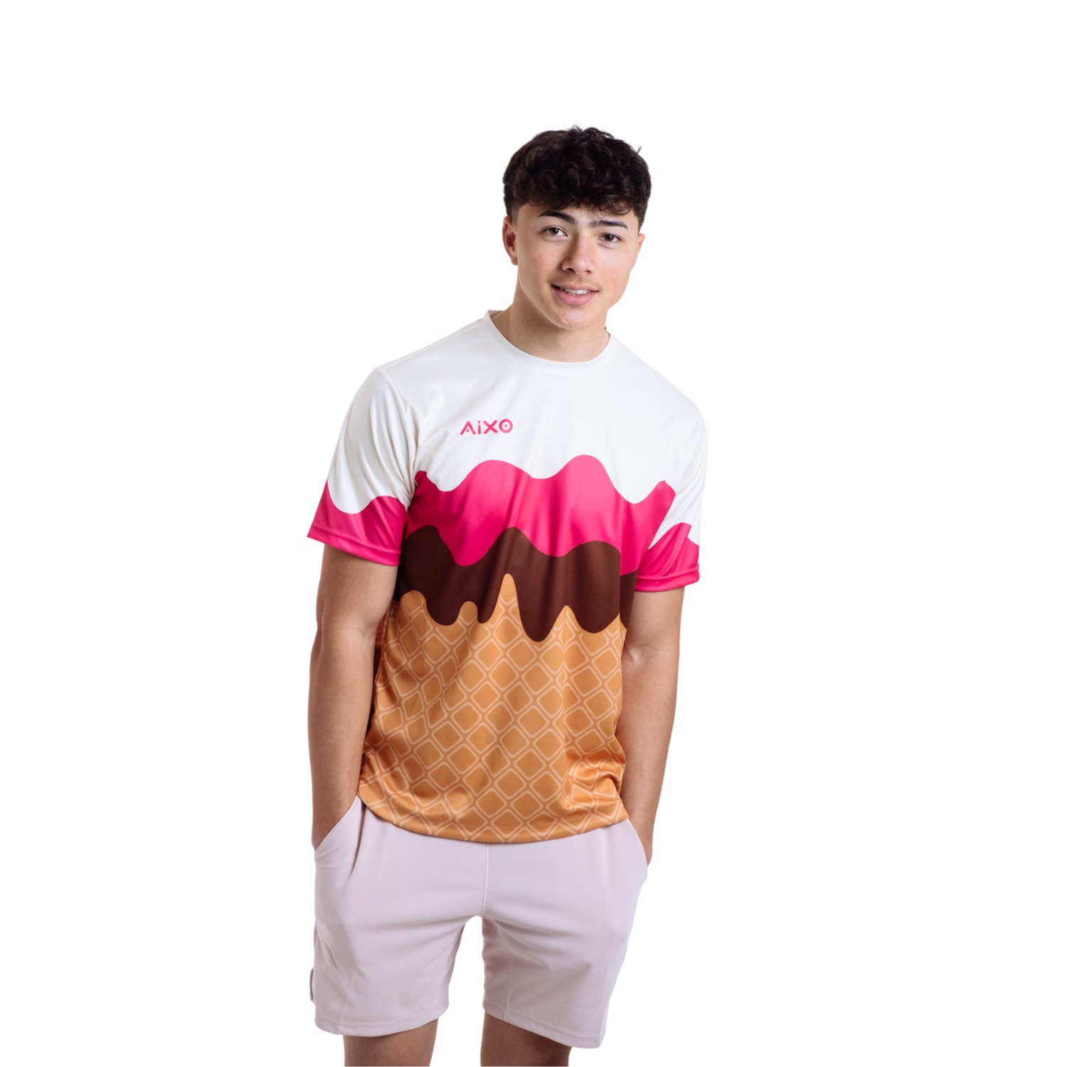 AIXO Sundae Men's Racket Sports T-Shirt | Recycled Moisture-Wicking