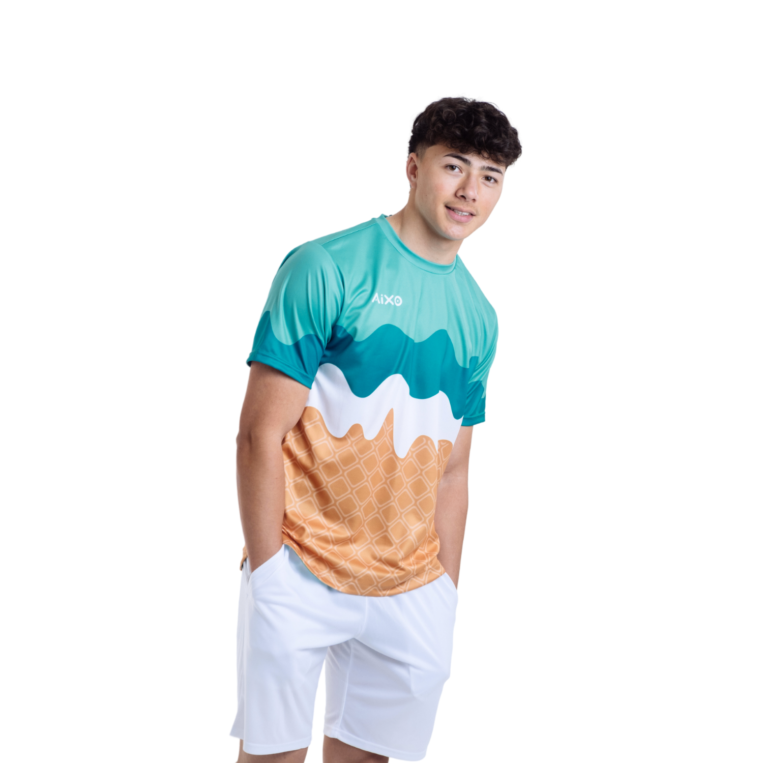 AIXO Sundae Men's Racket Sports T-Shirt | Recycled Moisture-Wicking