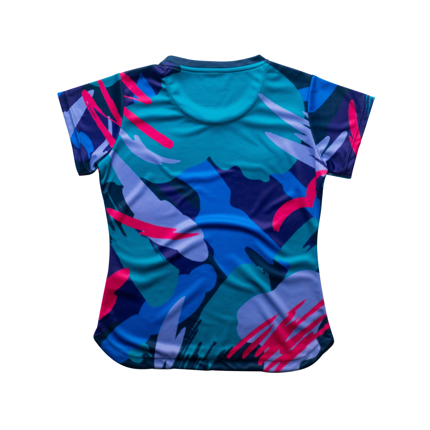 AIXO Women's Abstract Performance T-Shirt – Recycled Racket Sport Top