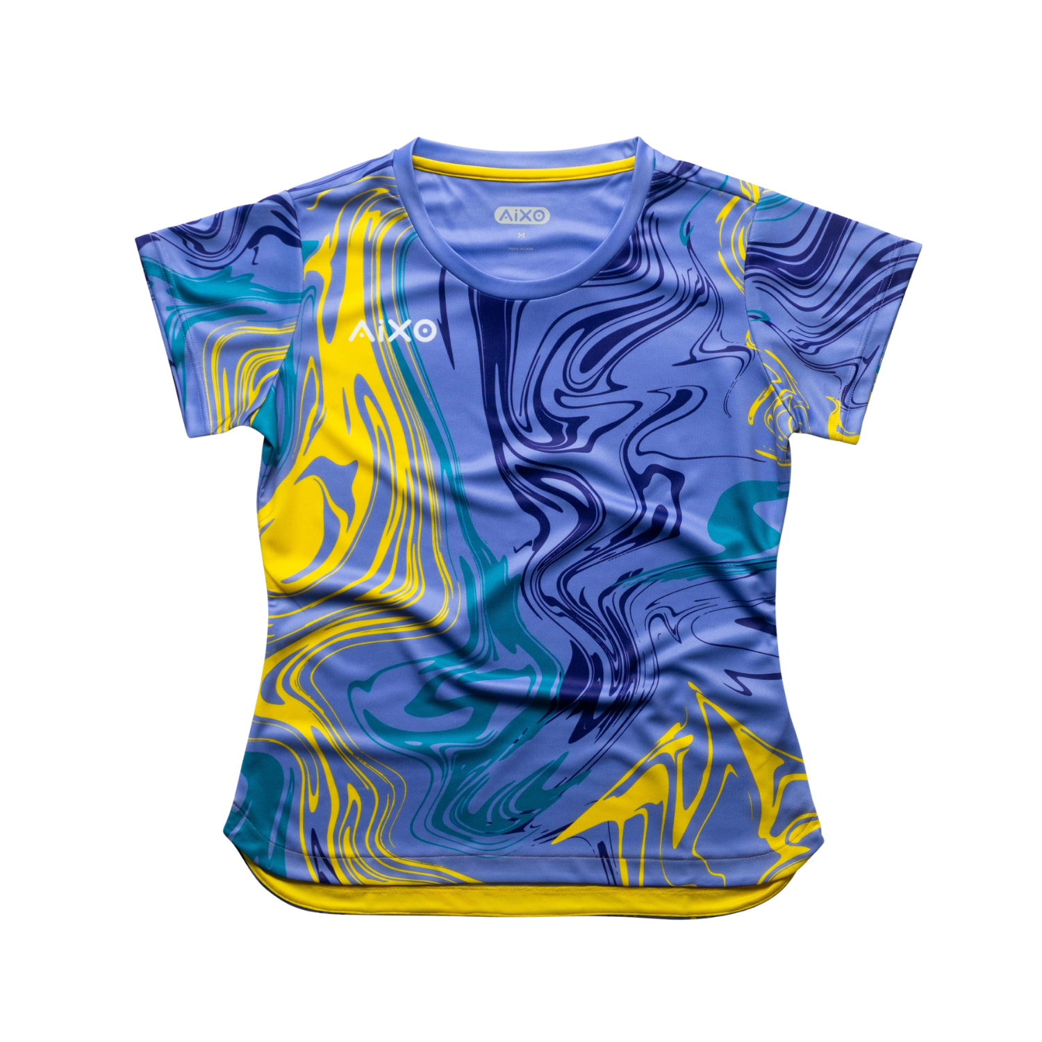 AIXO Chrome Women's Tennis T-Shirt – Graphite Recycled Sportswear