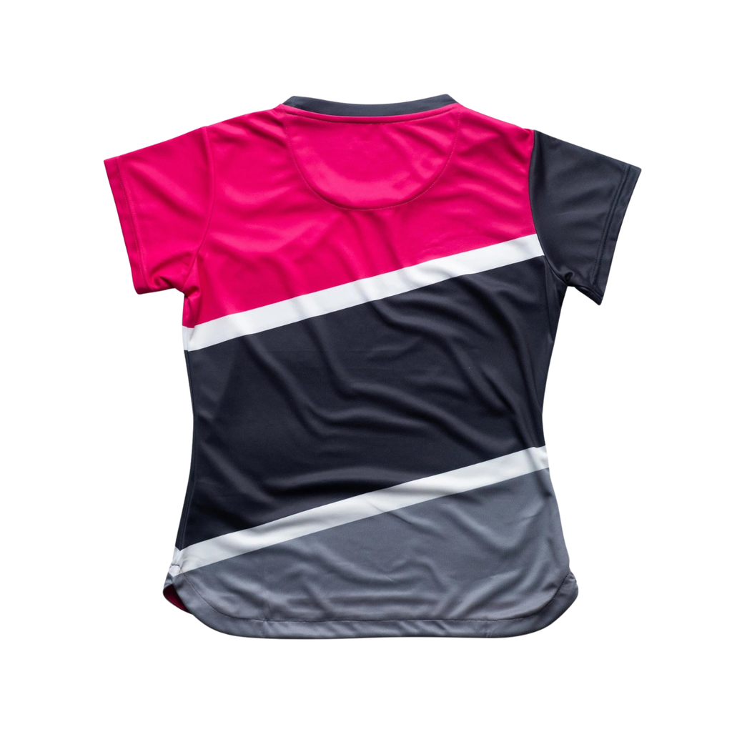 AIXO Court Women's Tennis T-Shirt | Graphite Recycled Moisture-Wicking