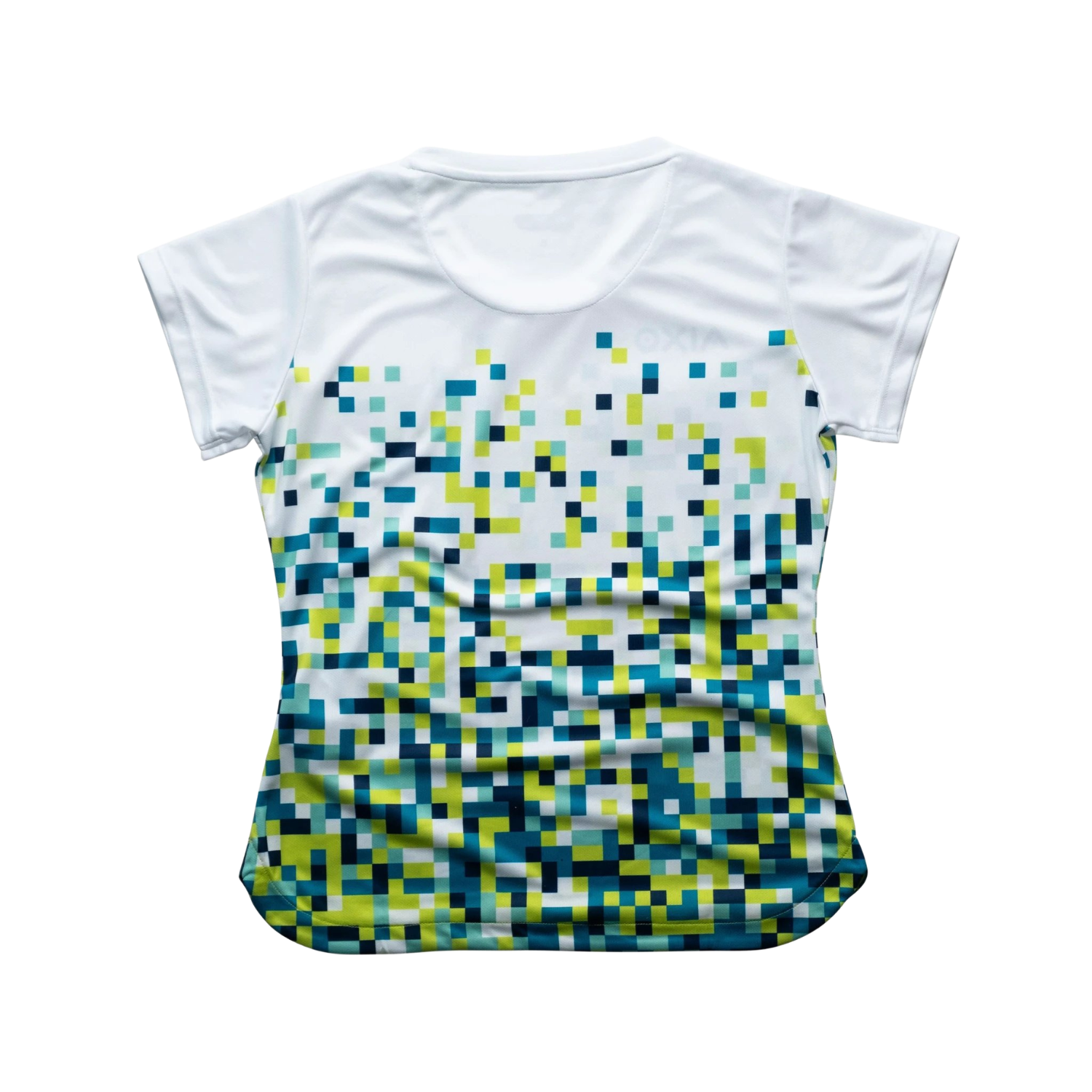 AIXO Pixel Women's Retro Gamer T-Shirt | Recycled Performance White