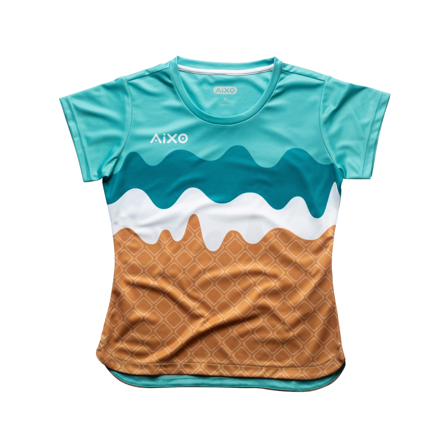 AIXO Sundae Women's Tennis T-Shirt | Moisture-Wicking Recycled Polyester