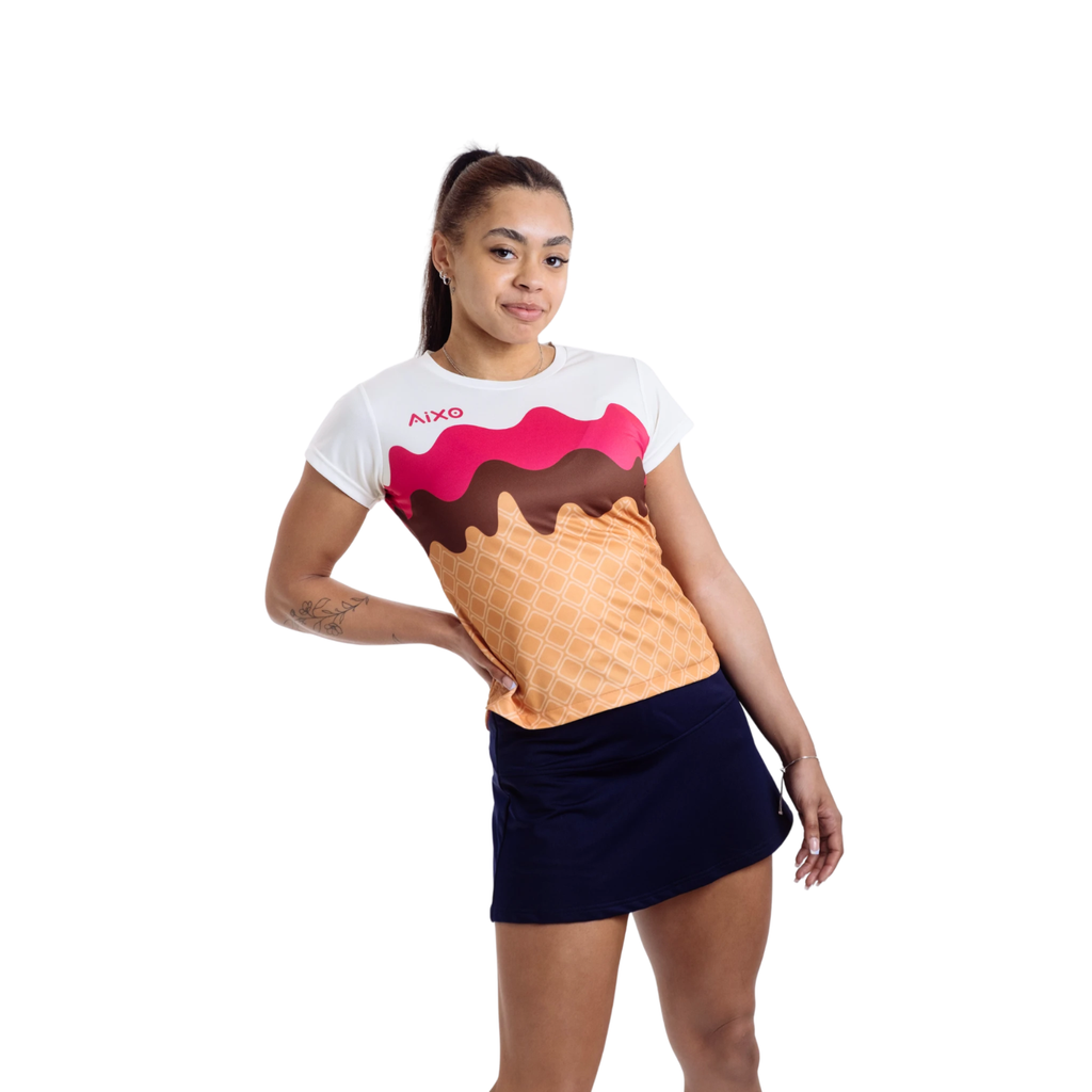 AIXO Women's Mint Delight T-Shirt – Recycled Racket Sports Top