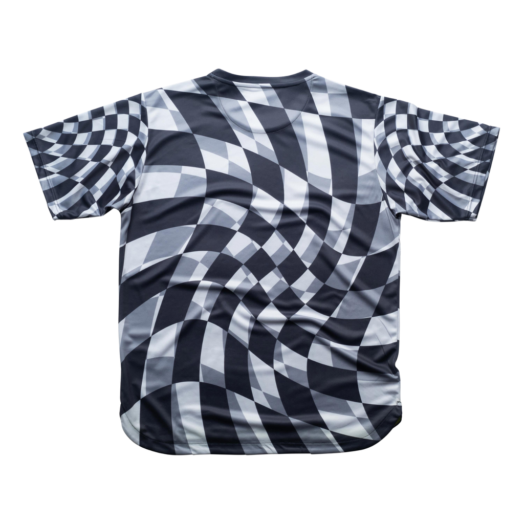 AIXO Checker Men's Performance Tennis T-Shirt | Lime Recycled Polyester