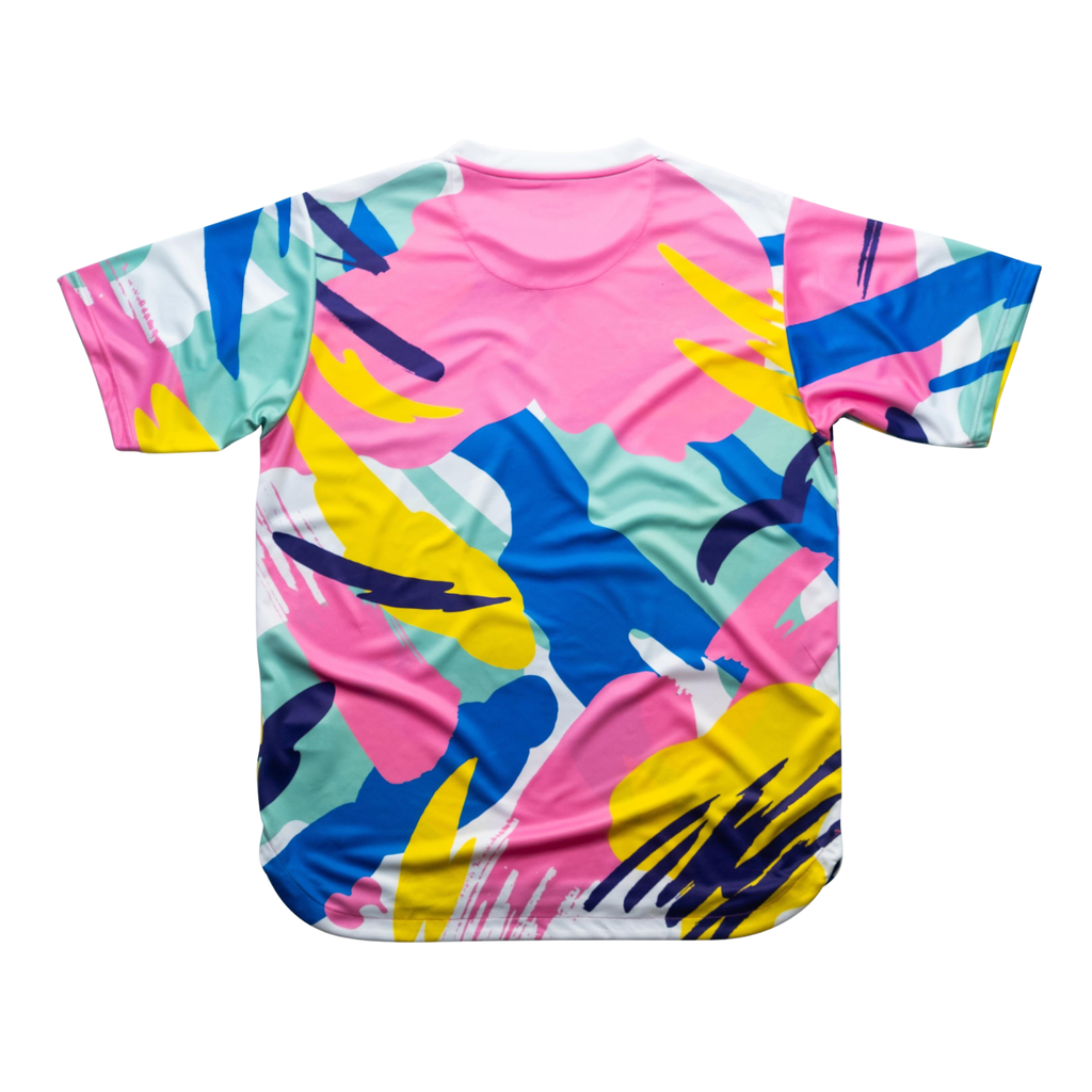 AIXO Abstract Performance T-Shirt – Mens Recycled Multi-Sport Top
