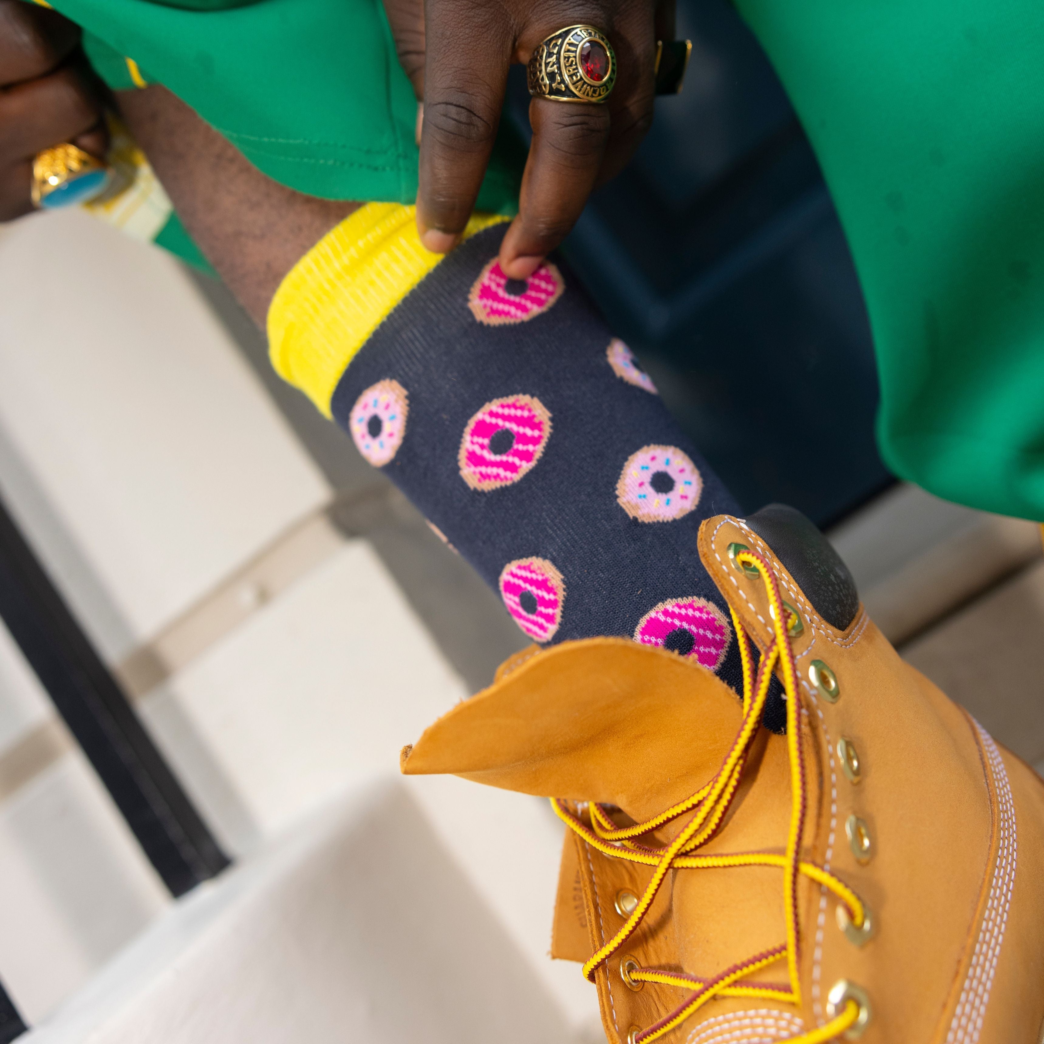 Swole Panda Doughnut Bamboo Socks – Soft & Sustainable Novelty Socks
