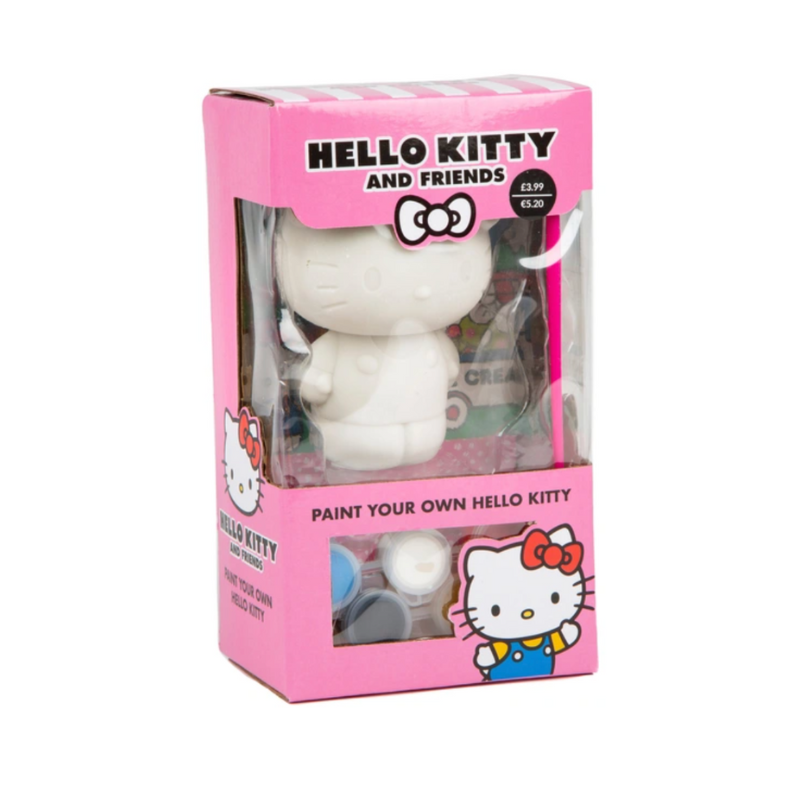 PoundFun Hello Kitty Paint Your Own Figurine DIY Craft Activity Kit