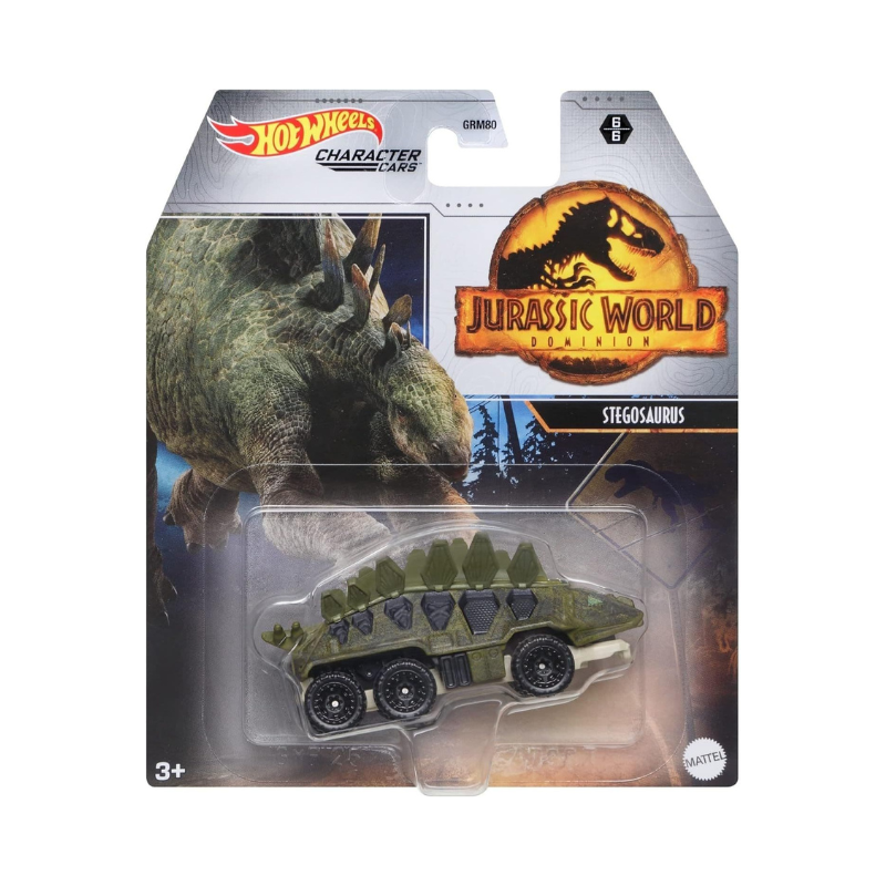 Hot Wheels Jurassic World Stegosaurus Diecast Dinosaur Toy Vehicle