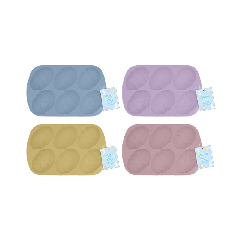 PoundFun Easter Egg Silicone Mould - Non-Stick Chocolate & Jelly Mold