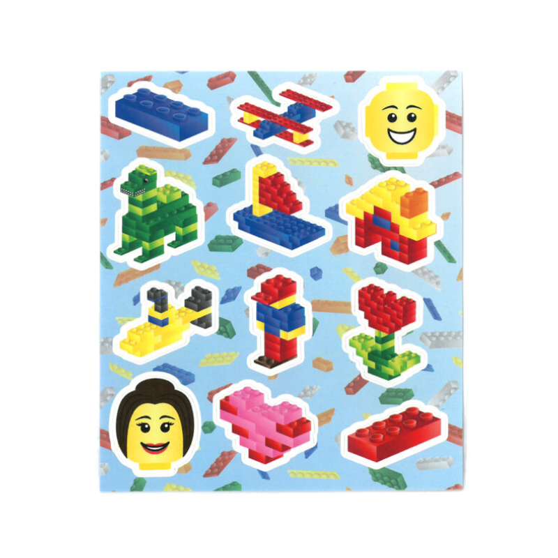 PoundFun Building Blocks Stickers – Creative Decorative Decals for Kids