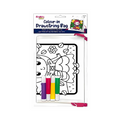 PoundFun Colour Your Own Butterfly Drawstring Bag - Cotton Kids Craft