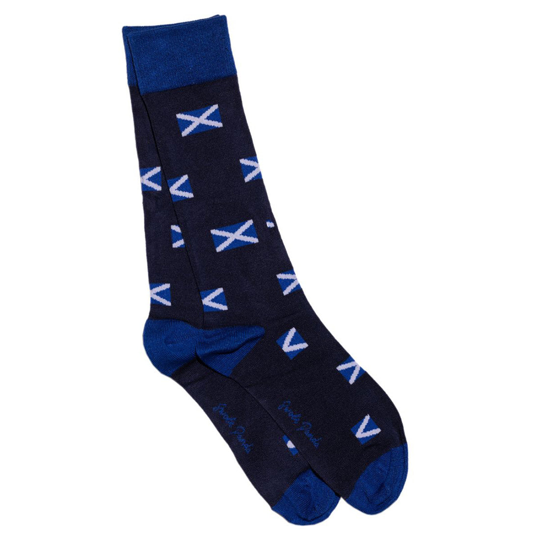 Swole Panda Scottish Flag Bamboo Socks – Saltire Pattern Footwear