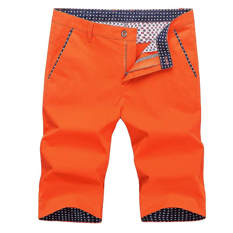 Men’s Cotton Blend Casual Sports Shorts – Loose Fit with Drawstring