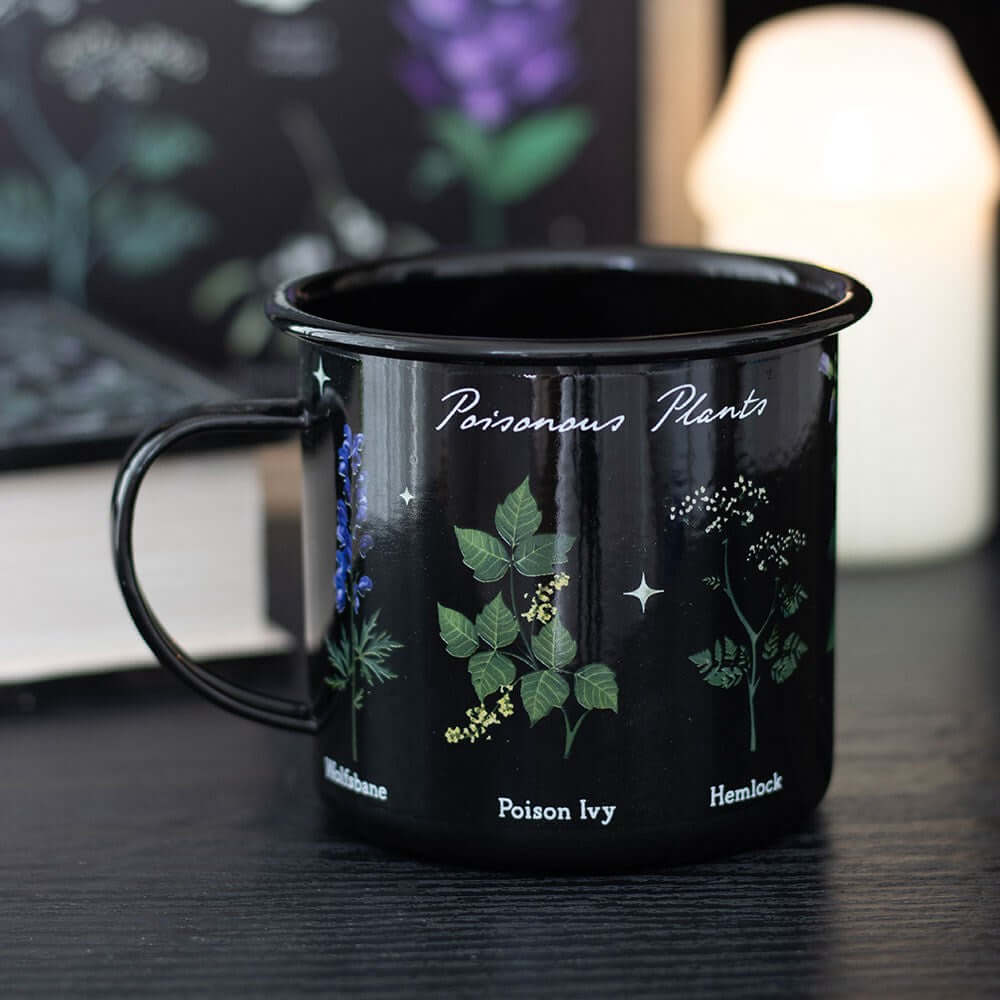 Poisonous Plants Enamel Mug – Kate's Clothing Gothic 500ml Drinkware