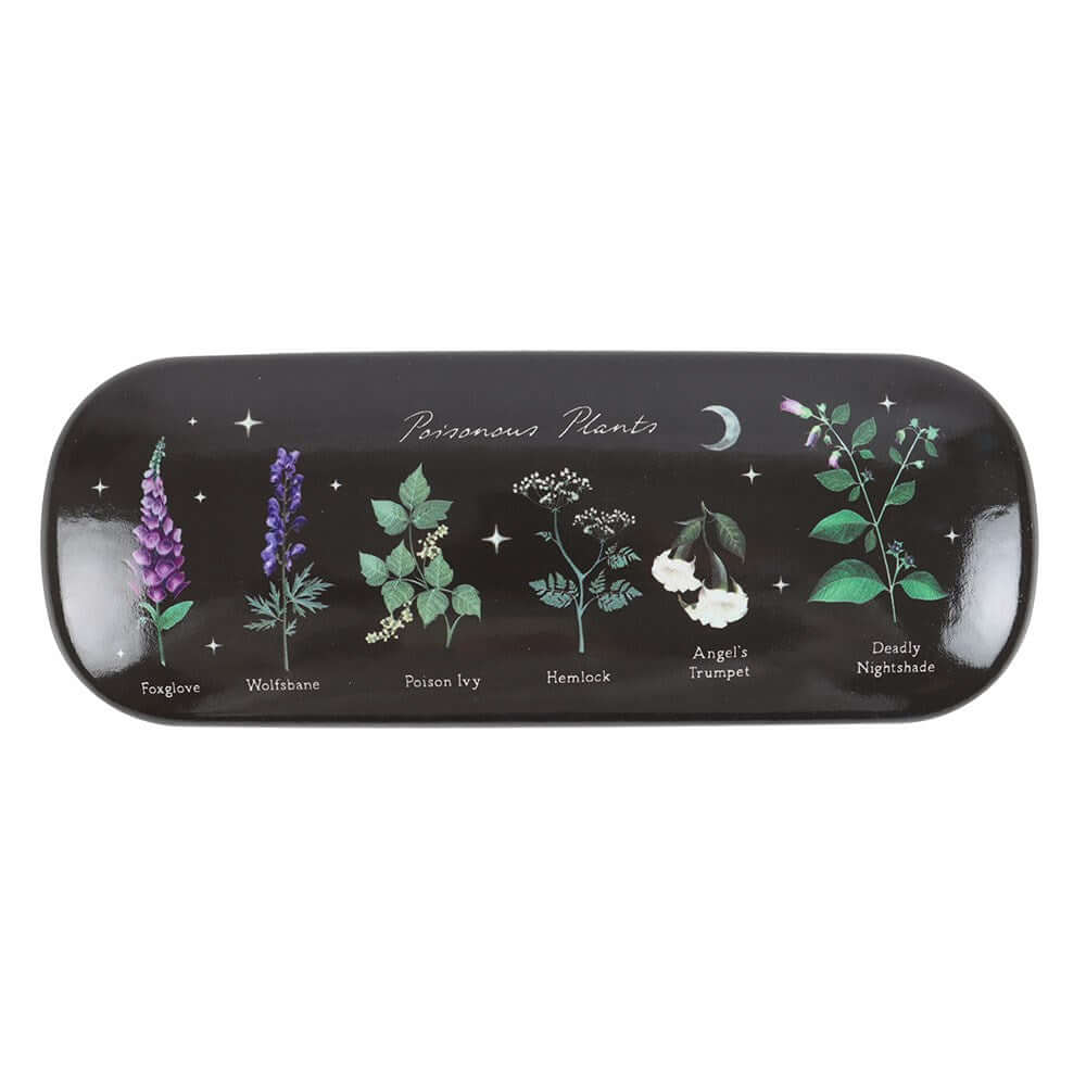 Kate's Clothing Poisonous Plants Glasses Case | Gothic Skull PU Leather