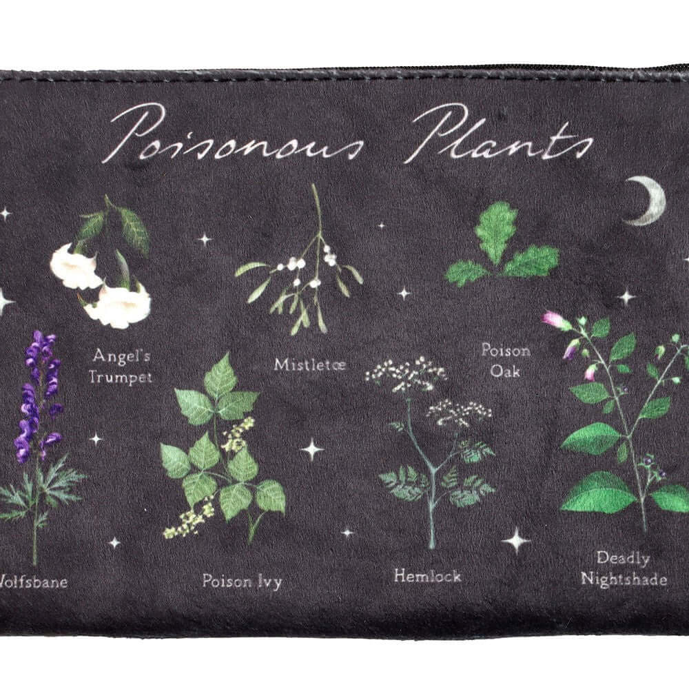 Poisonous Plants Makeup Bag – Kate's Clothing Gothic Polyester Pouch