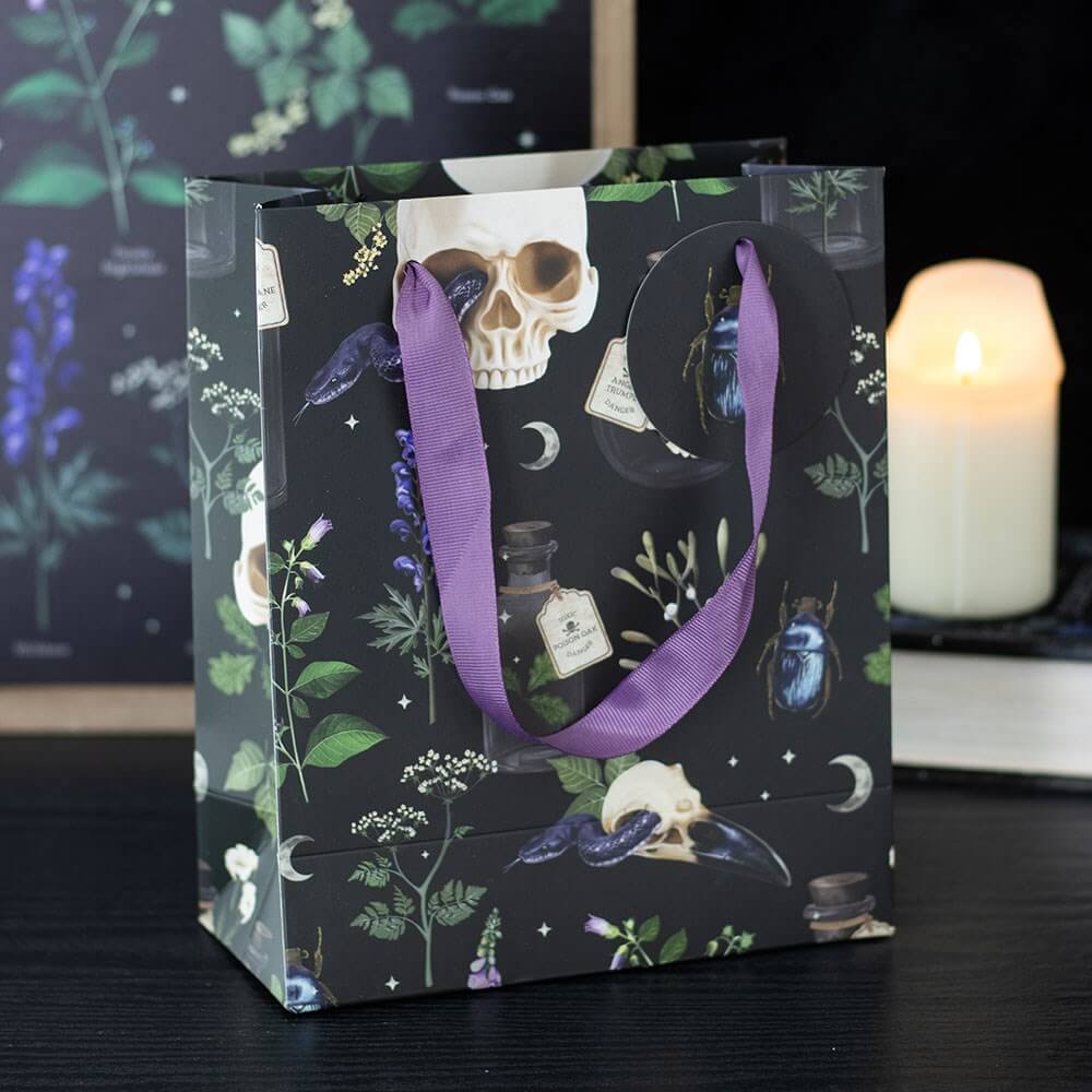 Kate's Clothing Venom & Vines Gothic Gift Bag - 23cm Reusable Tote