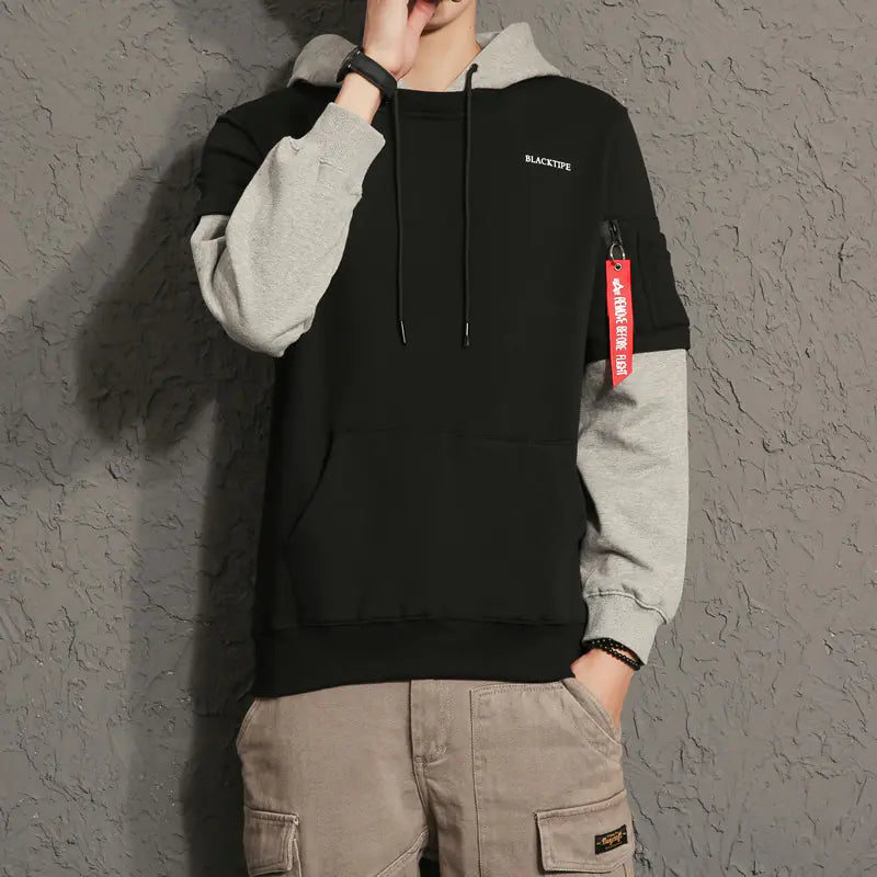 Men’s Japanese Style Hoodie – Casual Streetwear Hooded Top