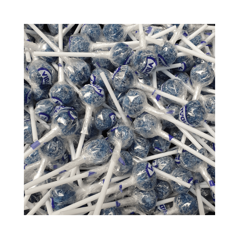 Vidal Blue Raspberry Tongue Painter Lolly – Novelty Fruit Candy Lollipop