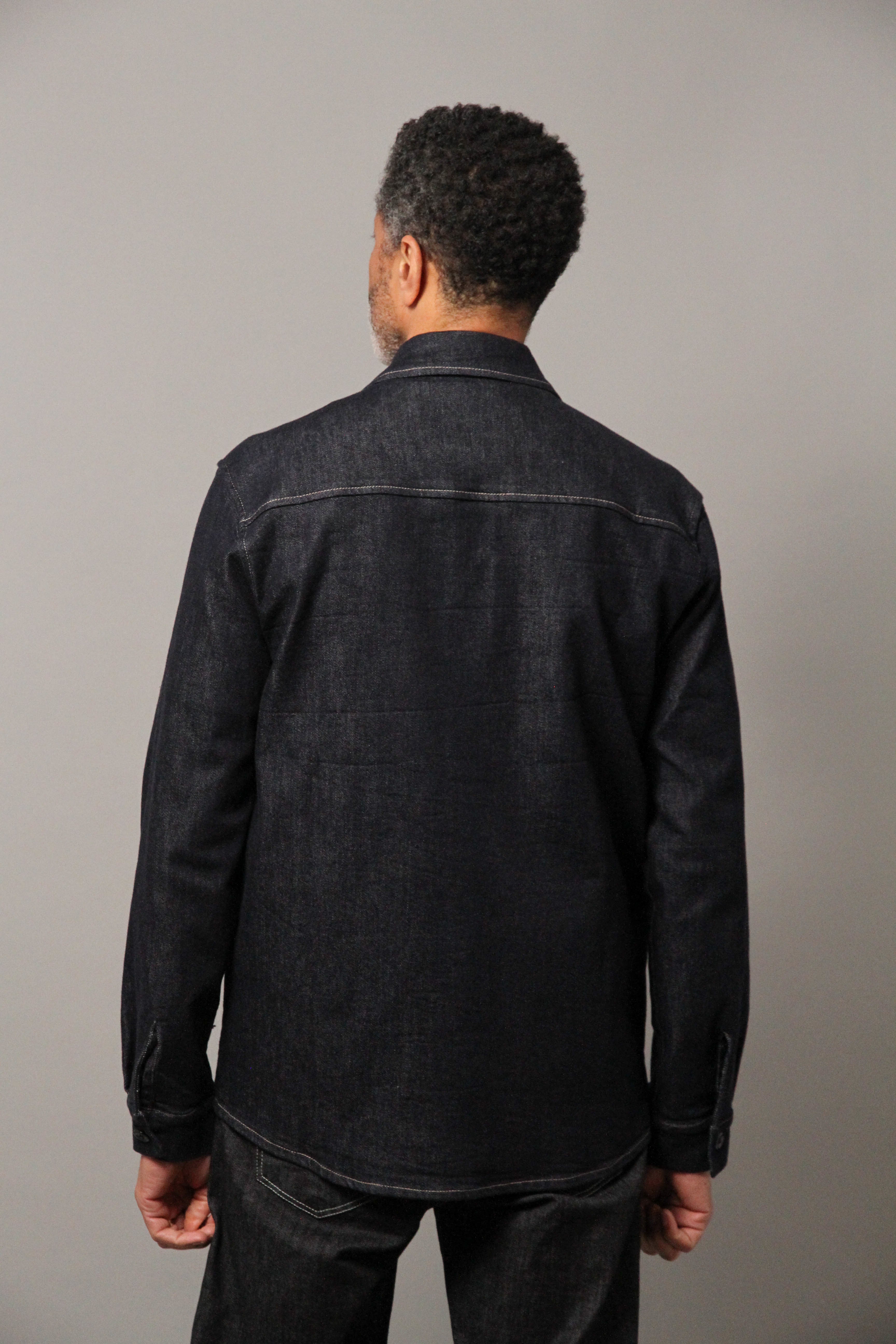 Bart Denim Button Overshirt - EverBlue
