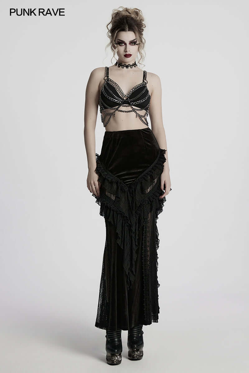 Punk Rave Anslie Aluminum Metal Body Chain Dress | Two-Piece Set