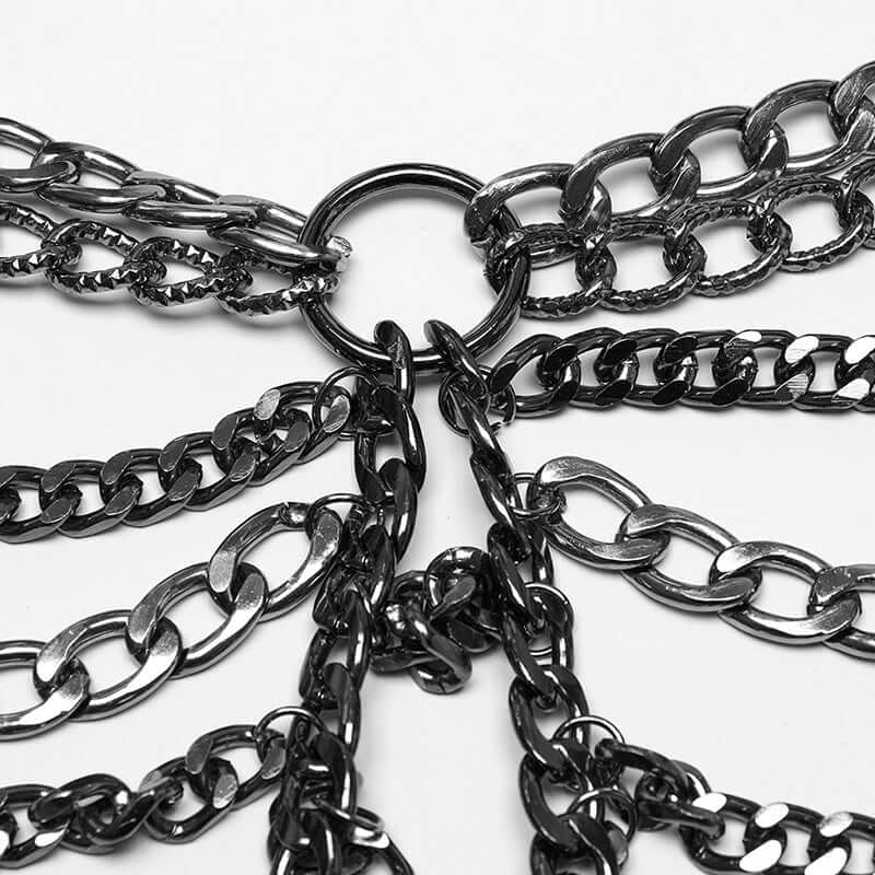 Punk Rave Anslie Aluminum Metal Body Chain Dress | Two-Piece Set