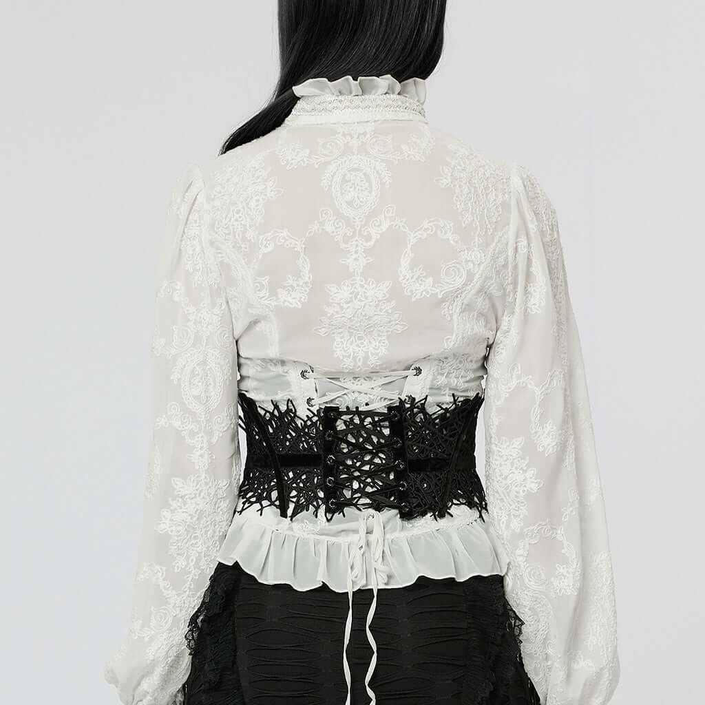 Punk Rave Bracken Waist Clincher – Withered Vine Fabric Corset Belt