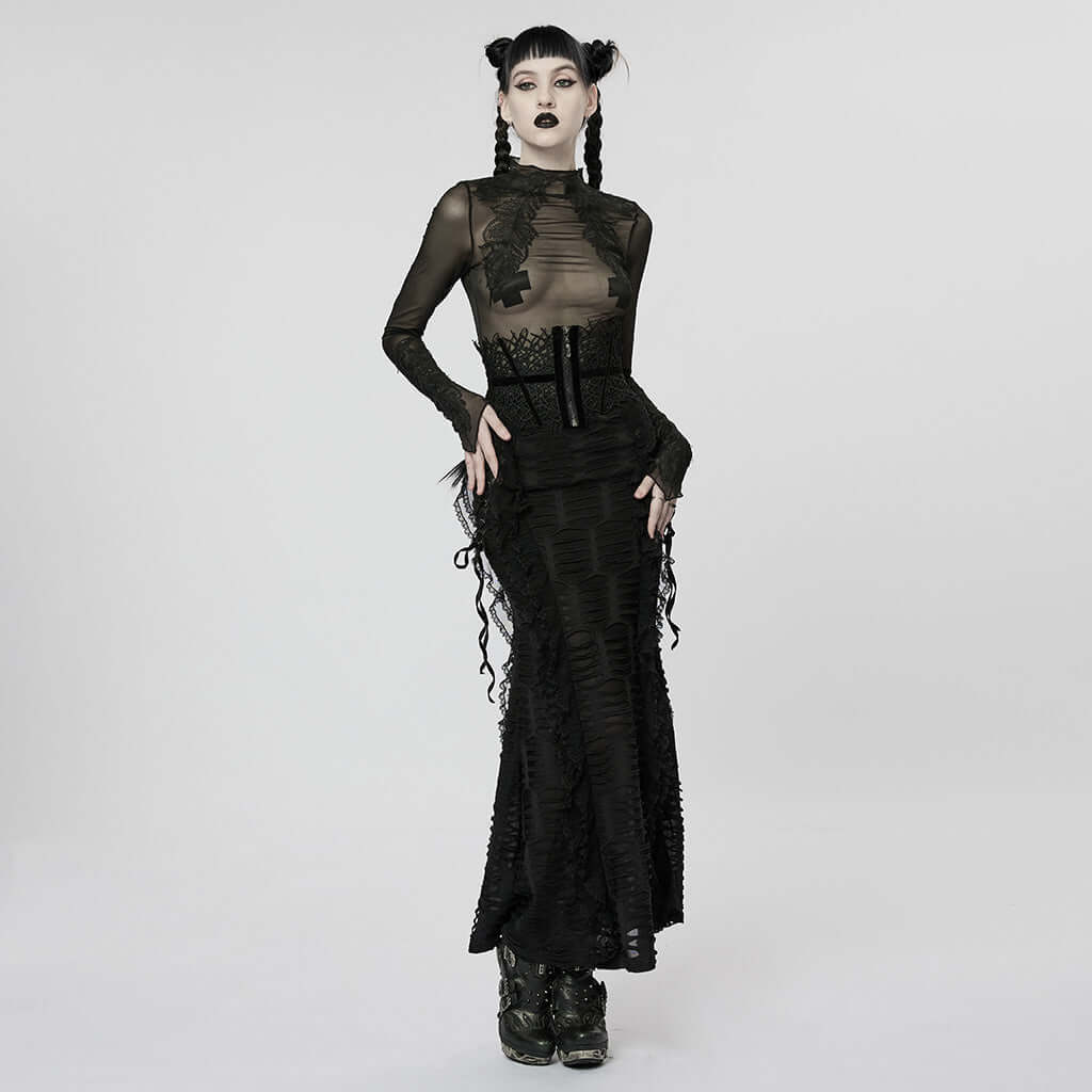 Punk Rave Bracken Waist Clincher – Withered Vine Fabric Corset Belt