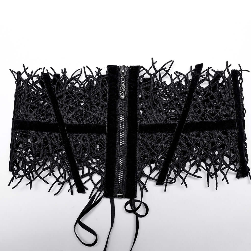Punk Rave Bracken Waist Clincher – Withered Vine Fabric Corset Belt