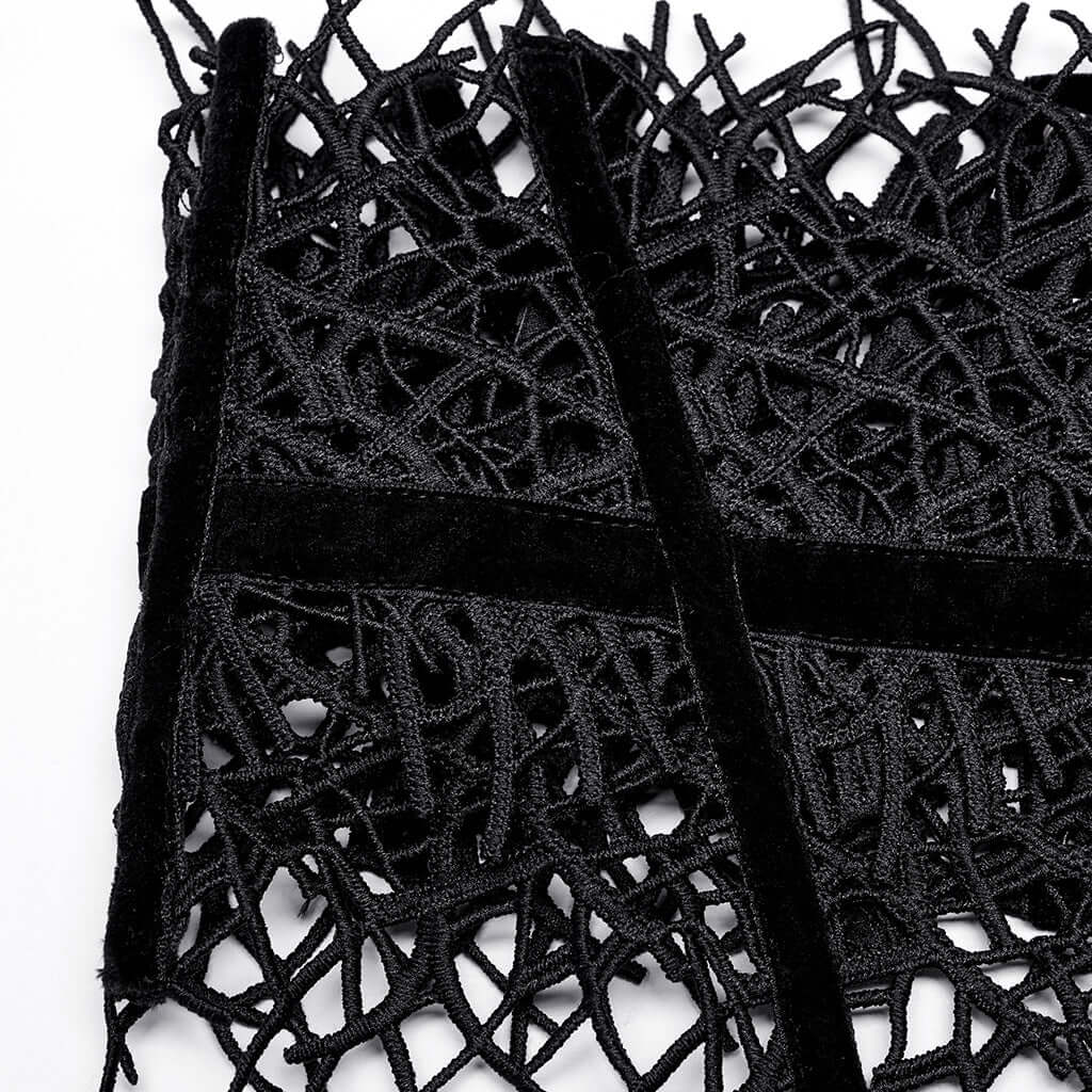 Punk Rave Bracken Waist Clincher – Withered Vine Fabric Corset Belt