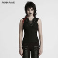 Punk Rave Ellerie Cyberpunk Vest – Mesh Knit Sleeveless Armor Top