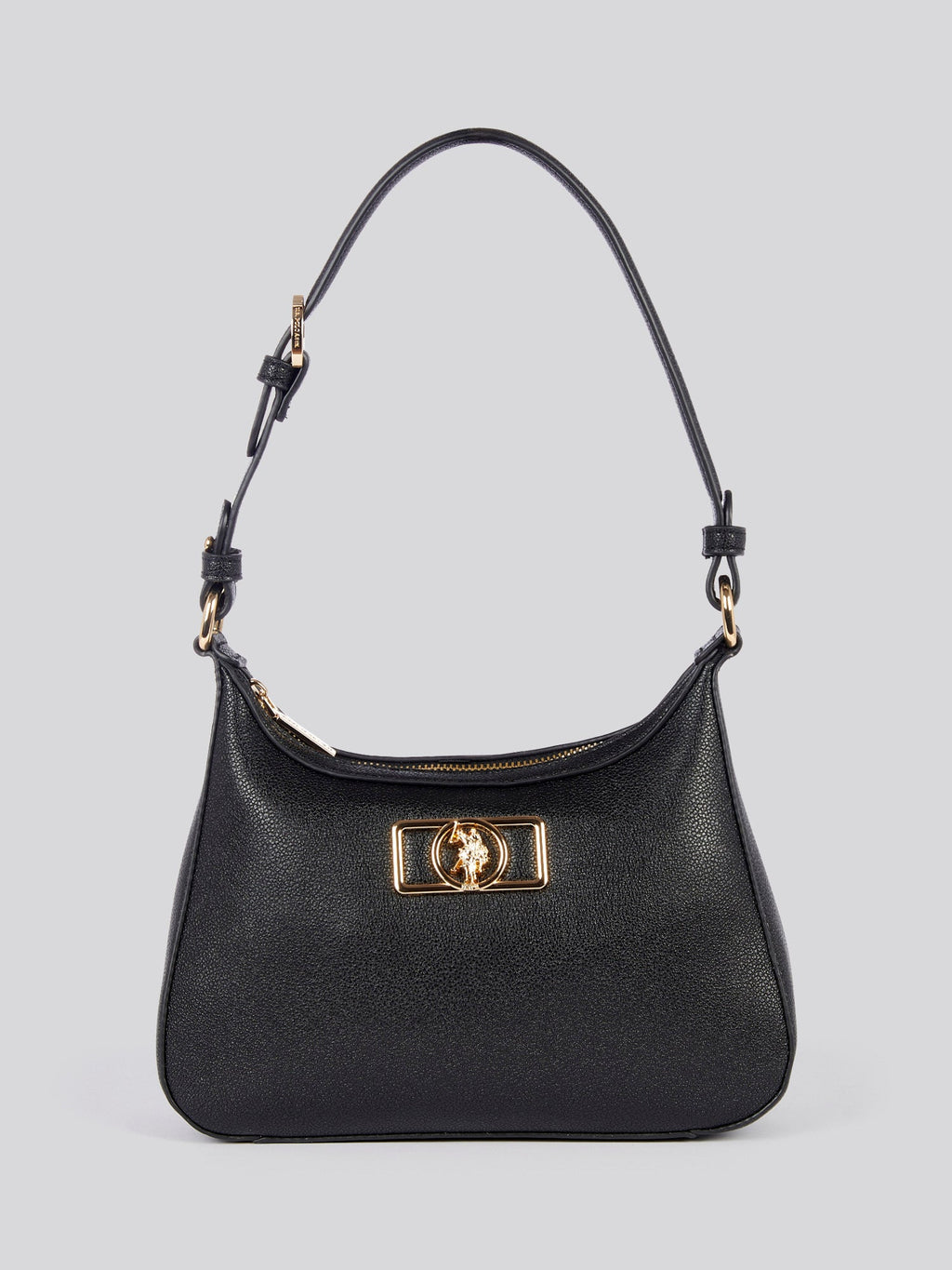 U.S. Polo Assn. Womens Jones Chic Hobo Bag in Black