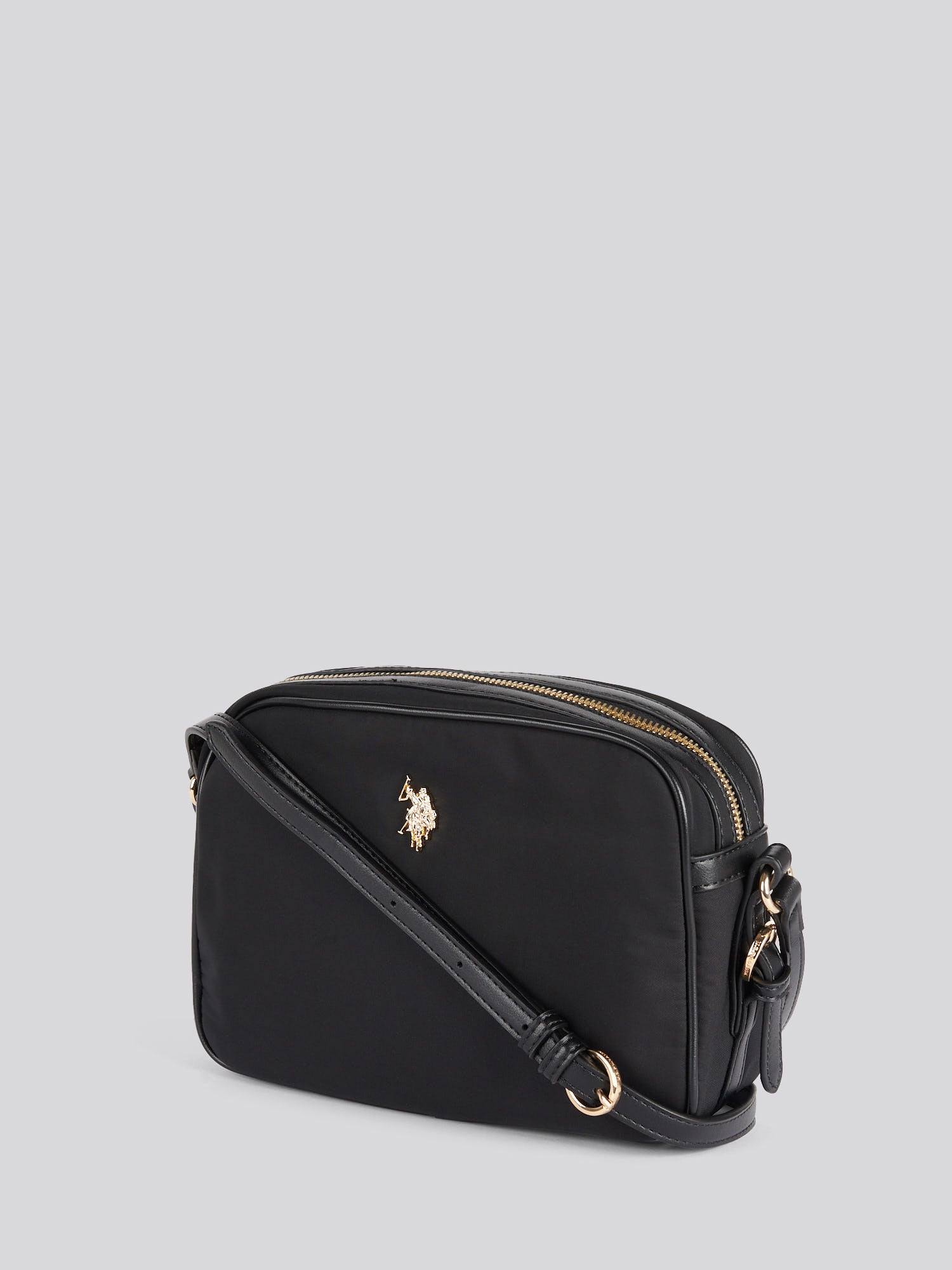 U.S. Polo Assn. Womens Houston Crossbody Bag Black