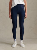 Womens Elastic Waistband Legging Navy Iris