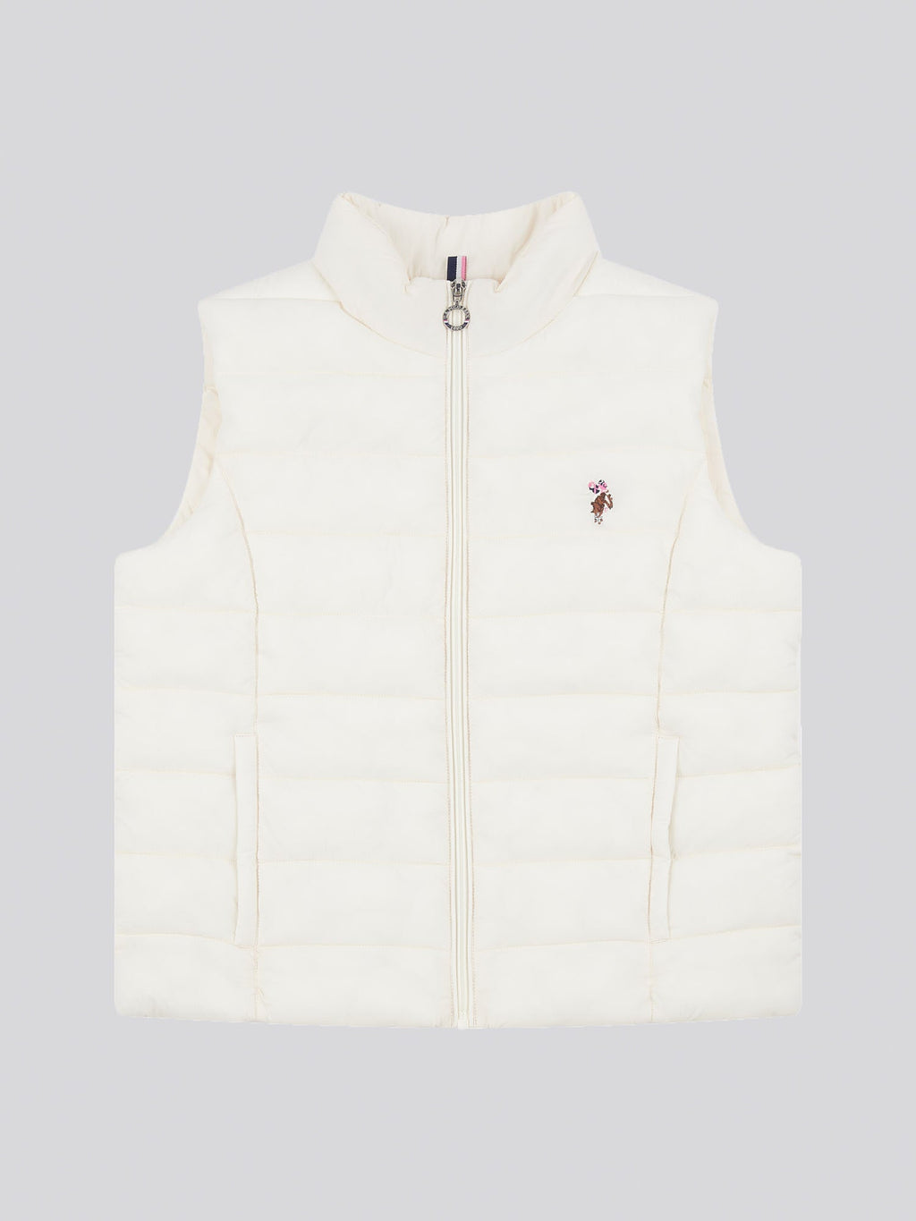 Womens Lightweight Puffer Gilet in Marshmallow