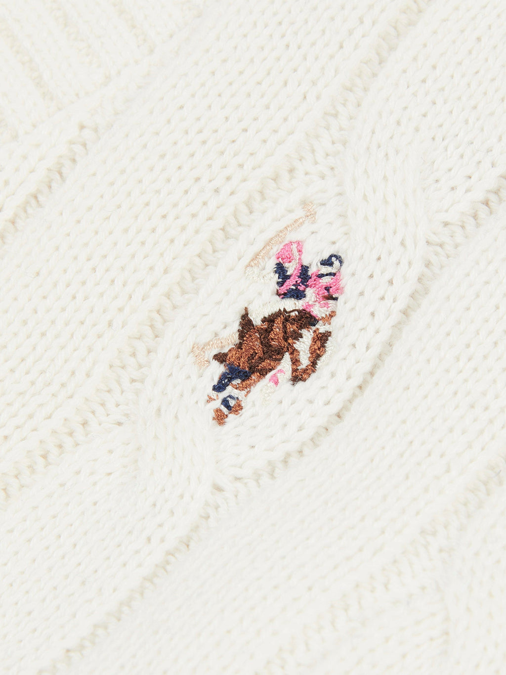 Womens Cable Knit Cardigan Marshmallow