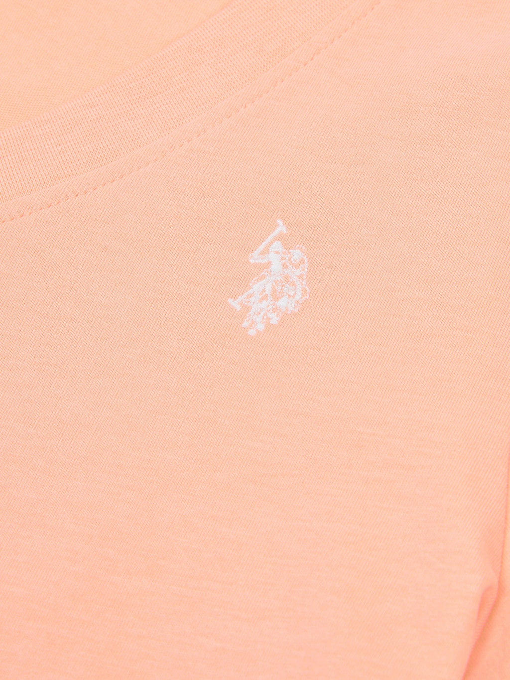 Womens V-Neck T-Shirt Peach Nectar